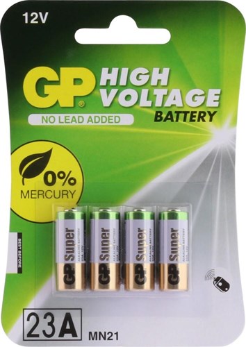 Gp 23a 12 volt alkaline blister 4 3011961