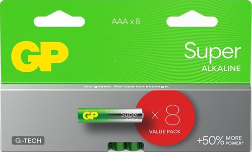 Load image into Gallery viewer, Gp 8-multipack aaa batterij alkaline lr03 24a
