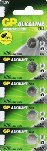 Gp a76 lr44 knoopcel blister 5 3211935