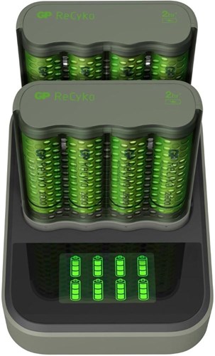 Gp batterijlader usb 2h met 4x2600ma aa batterij + 2xdock - 3503093