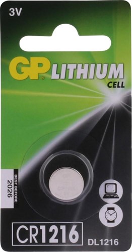Load image into Gallery viewer, Gp cr1216 lithium 3 volt blister 1 3212285
