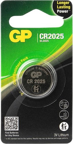 Load image into Gallery viewer, Gp cr2025 lithium 3 volt blister 1 3212302
