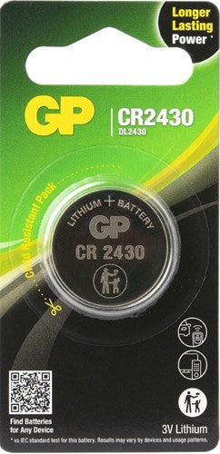 Load image into Gallery viewer, GP - CR2430 Lithium-knoopcel 3V 1PK
