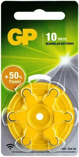 Gp gehoor batterij za10 blister(6) - 3221910