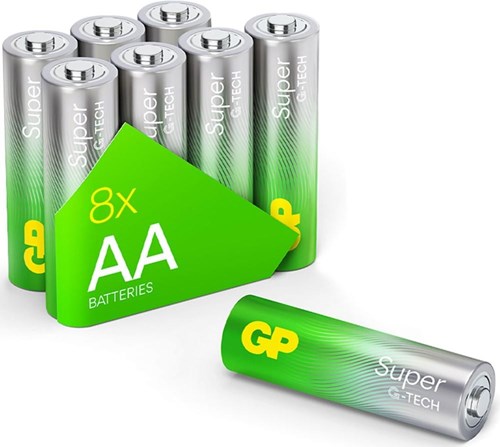 Load image into Gallery viewer, Gp 8-multipack aa batterij alkaline lr06 15a - 3012260
