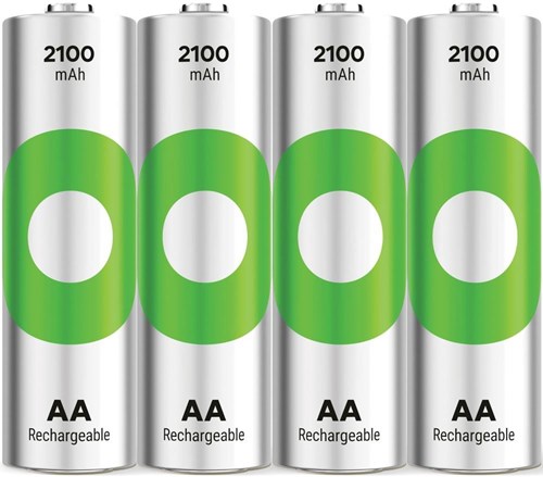 Load image into Gallery viewer, Gp oplaadbare aa-batterijen 2100mah nimh 4pk
