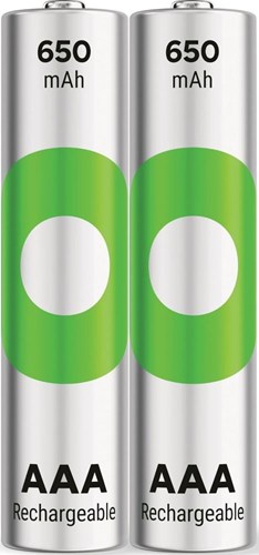 Gp nimh oplaadbare batterij aaa 650ma phone blister(2) - 3311400
