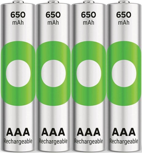 Load image into Gallery viewer, Gp nimh oplaadbare batterij aaa 650ma phone blister(4) - 3311402
