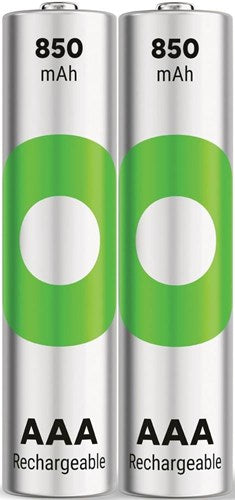 Gp nimh oplaadbare batterij aaa 850ma blister(2) - 3311410