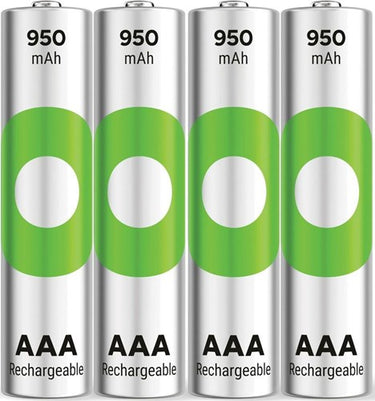Gp nimh oplaadbare batterij aaa 950ma blister(4) - 3311422