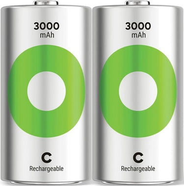 Gp nimh oplaadbare batterij c 3000ma blister(2) - 3311460