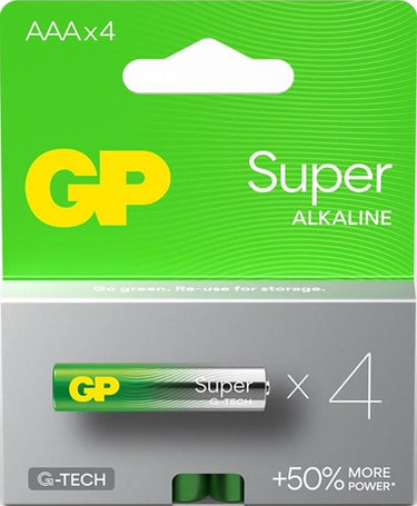 Super alkaline AAA-batterijen 4PK