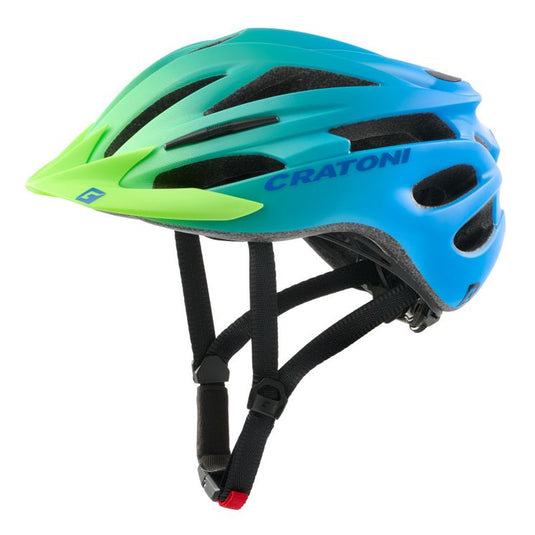 Cratoni helm pacer jr. green-blue matt s-m