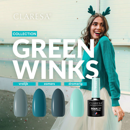 Claresa uv led gellak 5ml green winks 1