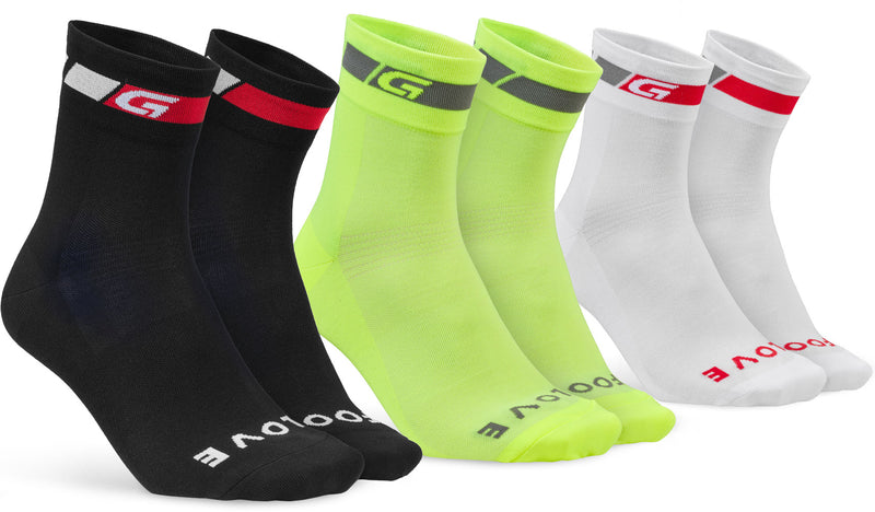 Load image into Gallery viewer, Gripgrab tricolore regular cut - socks (3-pack)
