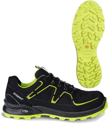 Grisport safety cross safety xtrail 3365 laag s3 zwart lime - maat 41 - 00.049.010.41