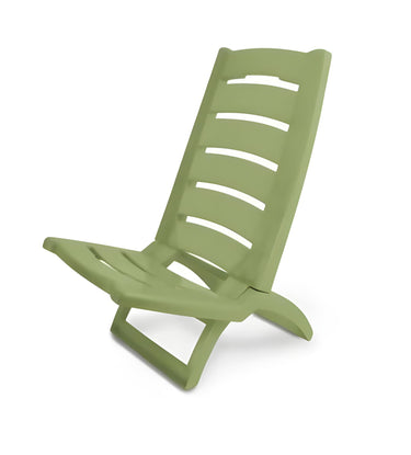 Adriatic strandstoel opklapbaar kunststof 80x38cm groen