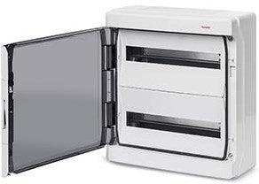 Enzo groepenkast leeg 2 rij met deur + dinrail ip65 - 4517692