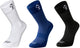 Grutto High Cut Fietssokken Wit Blauw Zwart 3 Paar Maat 43-64