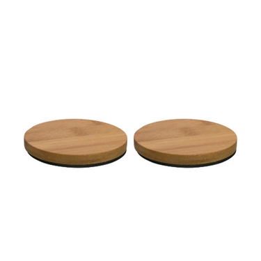 Gusta onderzetters bamboe ø9,5cm 2 stuks