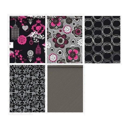 Cadeaupapier zwart wit rol 200x70cm