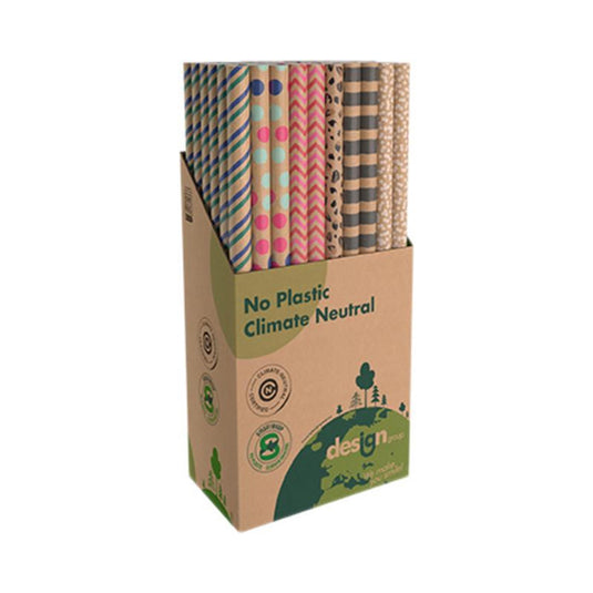 Kadopapier printed kraft 200x70cm