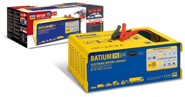 Gys batium 15 24 accu lader | professioneel | 230v | 6-12-24v | 450w - 5192024526