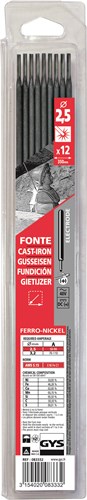 Gys elektrodes gietijzer o2,5mm (x12) - 5193083332 5193083332