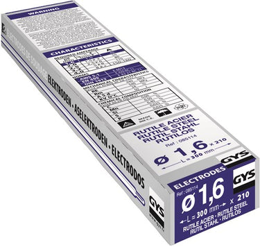 Gys elektrodes staal o1,6mm (x210) - 5193085114 5193085114