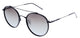 H.i.s Zonnebril unisex 84108 cat. 3 metaal zwart bruin grijs