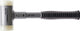 Halder kunststofhamer | lengte 305 mm hoofd-d. 45 mm | stalen buis terugslagvrij | hard nylon wit | 1 stuk - 3377.045 3377.045