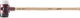 Halder voorhamer | hoofd-d. 80 mm lengte 800 mm | superplastic wit rubber zwart | middelhard hickory | 1 stuk - 3027.081 3027.081