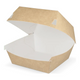 Takeaware hamburgerbak middel kraft wit (400 stuks)