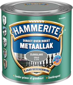 Hammerite metaallak zijdeglans | grijs | z218 | 250ml - 5123986