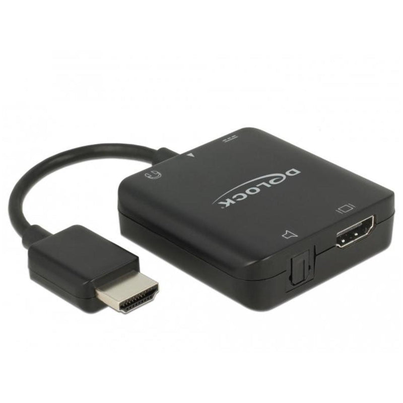 Load image into Gallery viewer, Delock hdmi audio extractor compact adapter (zwart, 0,3 meter, 4k 60hz)
