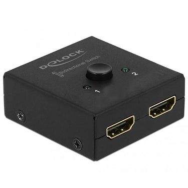 Delock hdmi switch 2 - 1 bidirectional 4k 60 hz (zwart)