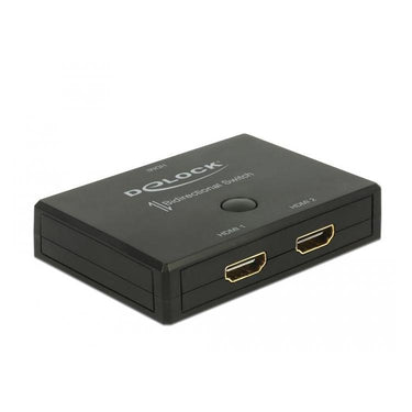 Delock hdmi 2 - 1 switch bidirectional 4k 60 hz hdmi switch (zwart)
