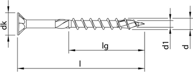 Heco topix-plus 3,5 x 35 vk t-20 dd geelverz; 1.000 stuks - hc60286