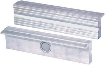 Heuer beschermbek voor bankschroef | voor bekbreedte 100 mm | ribbelprofiel | aluminium | 1 paar - 110100 - 110100