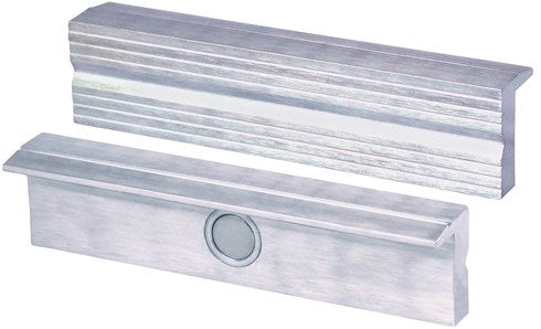 Heuer beschermbek voor bankschroef | voor bekbreedte 120 mm | ribbelprofiel | aluminium | 1 paar - 110120 - 110120