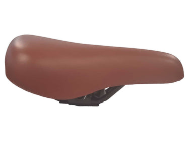 Hi-point zadel voor kinderfiets 12 of 14 inch imitatieleer bruin