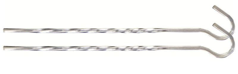 Load image into Gallery viewer, Highlander Gedraaide Tentharing 18 cm Staal 10 Stuks Zilver
