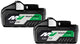 Hikoki bsl36b18 twin pack accu's multivolt b | 2x mv-b 36v 4,0ah 18v 8,0ah - 375575
