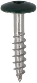 Load image into Gallery viewer, Hoenderdaal fasteners hoenderdaal hpl schroef rvs-a2 torx tx20 dennengroen ral6009 4.8x25 | 100 stuks - 0346.30.37122
