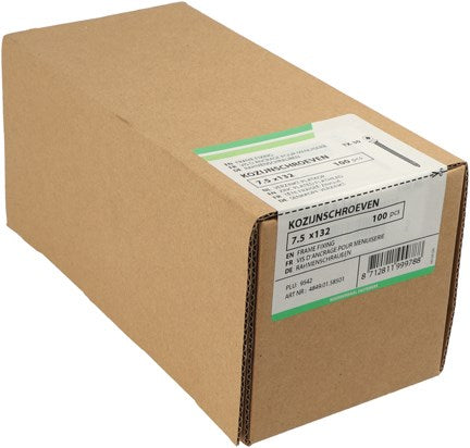 Hoenderdaal fasteners hoenderdaal kozijnschroef vz pk torx tx30 7.5x152 | 100 stuks - 4849.01.58701