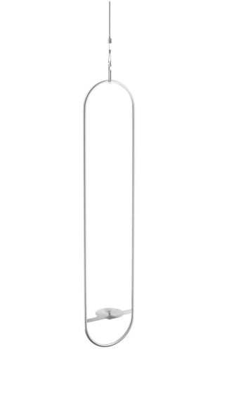 Load image into Gallery viewer, Höfats Spin 120 sfeerlantaarn hangend 150 cm RVS zilver
