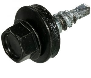 Homefix profielplaatschroef vz 6k zwart ral9005 4.8x20 | 20 stuks - 6701.21.30020