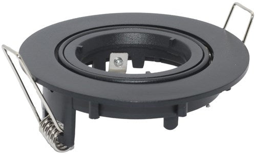 Afbeelding laden in galerijviewer, Enzo hope inbouwspot 50mm verstelbaar rond mat zwart - 5013202
