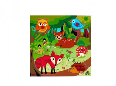 Hess houten puzzel bosdieren