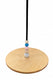 Hess houten schommel rond met kralen naturel pastel